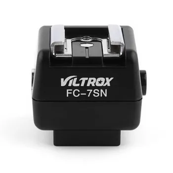 

Viltrox FC-7SN Wireless Flash Hot Shoe Adapter Optical Slave Trigger PC Sync For Canon Nikon Pentax flash to Sony Minolta Camera