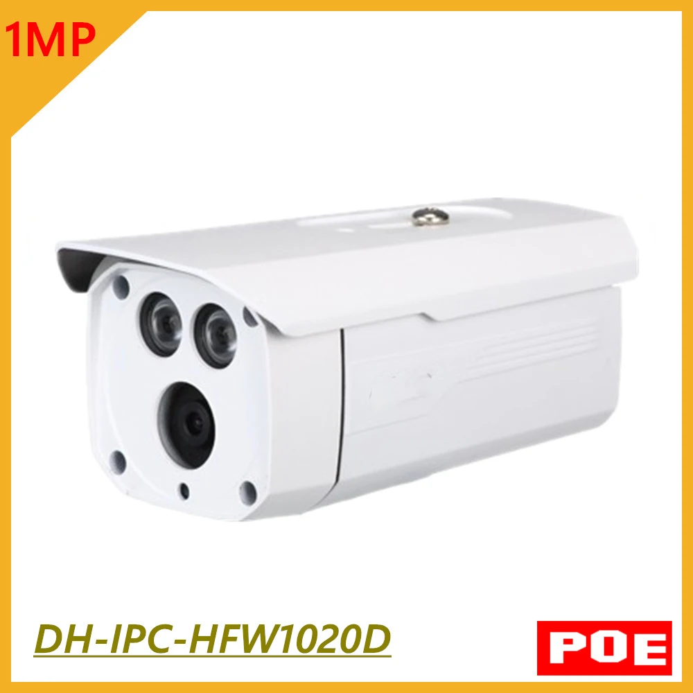 Оптовая Продажа DH IPC-HFW1020D 1MP Смарт H.264 пуля IP сети Камера POE камера Onvif