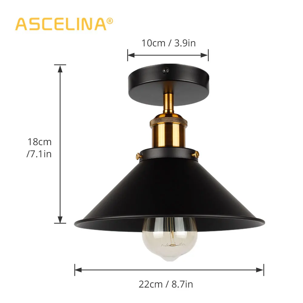  Industrial Ceiling Light Vintage ceiling lamp Adjustable led American country ceiling lamp Home lig - 32815697130