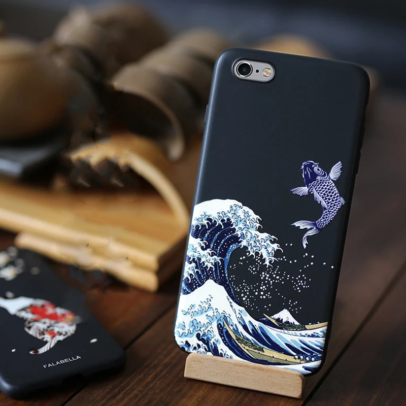 

for iPhone 7 8 6 6s Plus Case 3D Relief Matte Soft Back Cover LICOERS Official Case for iPhone 6s+ 6+ 7Plus 8Plus Case Cover