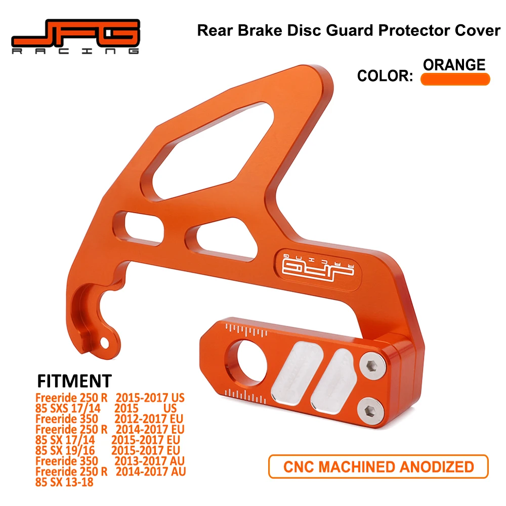 Motorcycle Aluminum Rear Disc Brake Guard With Rear Chain Adjuster Axle