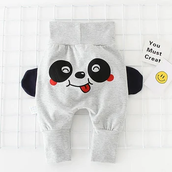 

New fashion baby waist high waist pants new cartoon printing children pp pants casual baby trousers