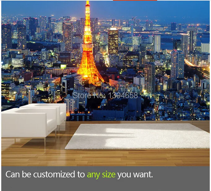

Custom photo wallpaper,Tokyo city night view,3D modern wallpaper for living room bedroom TV background waterproof PVC wallpaper
