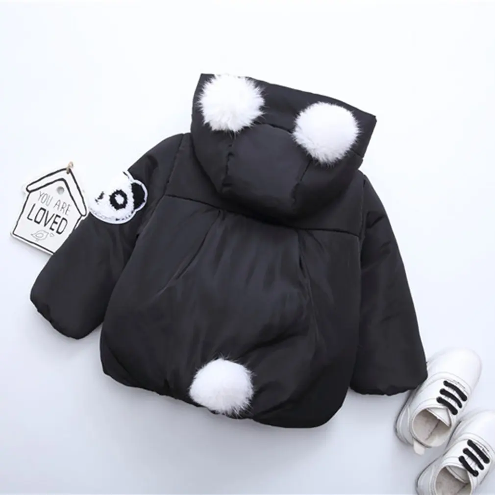Children Coat Baby Girls Winter Coats Long Sleeve Coat Girl's Warm Baby Jacket Winter Outerwear Cartoon Fleece
