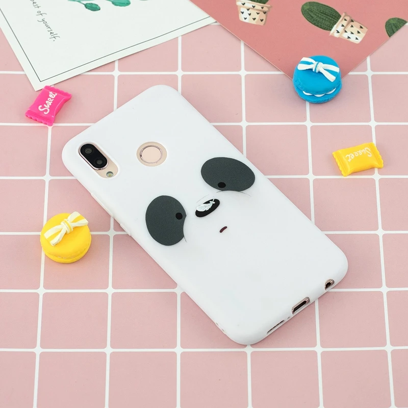 

sFor Coque Huawei P20 Lite Case Huawei P20 Case Silicone Cute Panda Bear Cat Soft TPU Back Cover Case For Huawei P20 Pro Etui