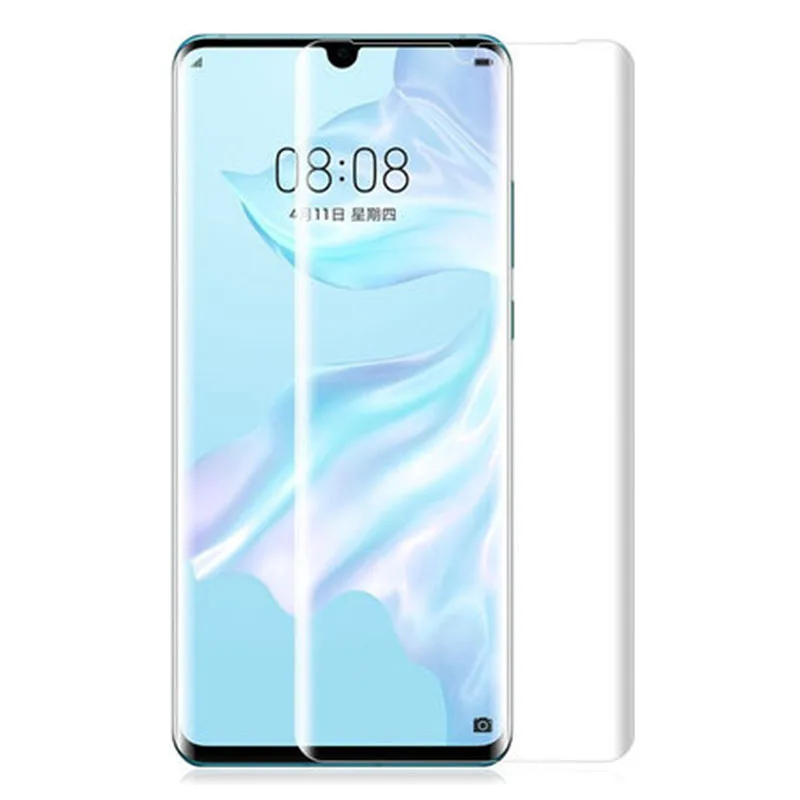 5D полный клей изогнутый для huawei P30 P30 Pro P30 Lite чехол из закаленного стекла на Huavei P 30 Pro Light P30Pro P30lite 30Pro защитное стекло - Цвет: Transparent