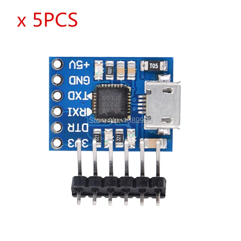 

5PCS CJMCU CP2102 MICRO USB to UART TTL Module 6Pin Serial Converter UART STC Replace FT232 NEW for arduino
