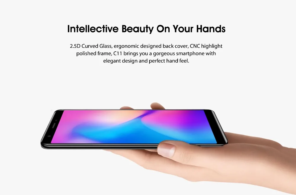 Oukitel C11 5 дюймовый 18:9 Смартфон Android 8 1 ГБ ОЗУ Гб ПЗУ MTK6580A четырехъядерный 5MP + 2MP