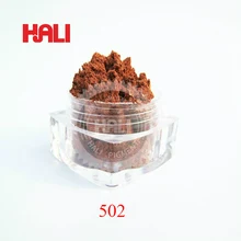 Жемчужный пигмент, перламутровый пигмент, жемчужный порошок, слюдяной пигмент, порошок для ногтей, цвет: коричневый, товар: 502, Вес нетто: 20 грамм