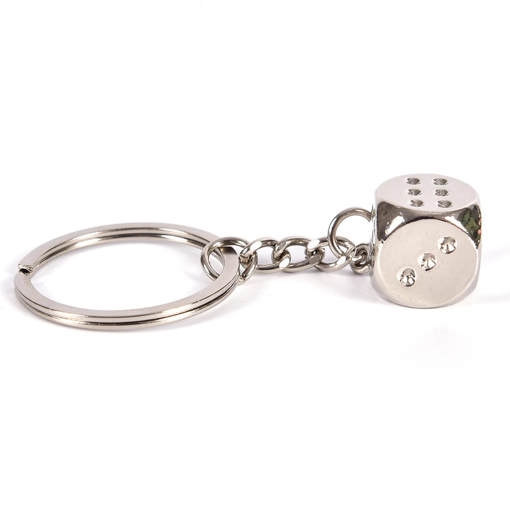 

Creative Poker Soccer Model Key Chain Metal Alloy Personality Dice Car Key Ring