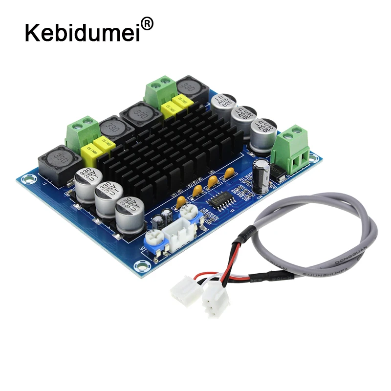 

Amplifier Board 2*120W Stereo AMP Module TPA3116D2 Dual-channel Stereo Amplifier Board High Power Digital Audio Power XH-M543