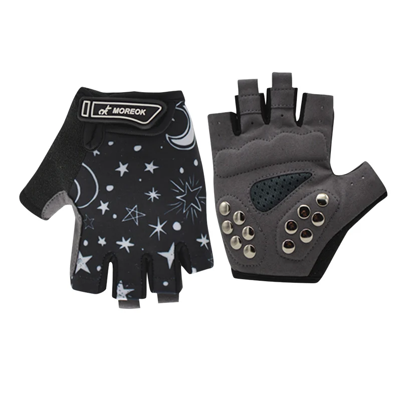

1 Pair Kid Half Finger Cycling Gloves Children Roller Skating Gloves YS-BUY