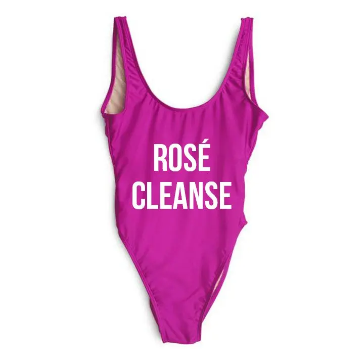 ROSE CLEANSE SWIMSUIT Women Sexy Funny Tumblr Graphic Bodysuit Summer