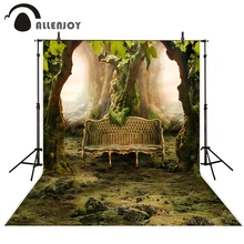 Fondos de fotografía Allenjoy banco de bosque vintage impresión por ordenador fondo de fantasía accesorios de diseño original personalizado