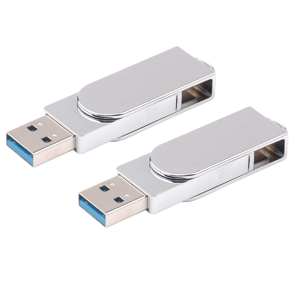 2x USB3.0 Flash Drive,Dual Pen Drive USB Type-C U Disk Swivel Design  16GB