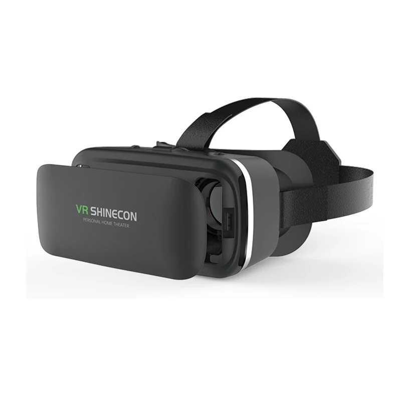 VR Shinecon 6,0 3D очки виртуальной реальности с эффектом погружения картонная VR коробка гарнитура для 4,5-6,0 дюймового смартфона+ контроллер