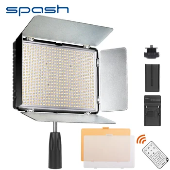 

spash TL-600S LED Video Light 600 LEDs 3200K/5500K Dimmable Photographic Lighting Studio LED Light Lamp with Remote Control
