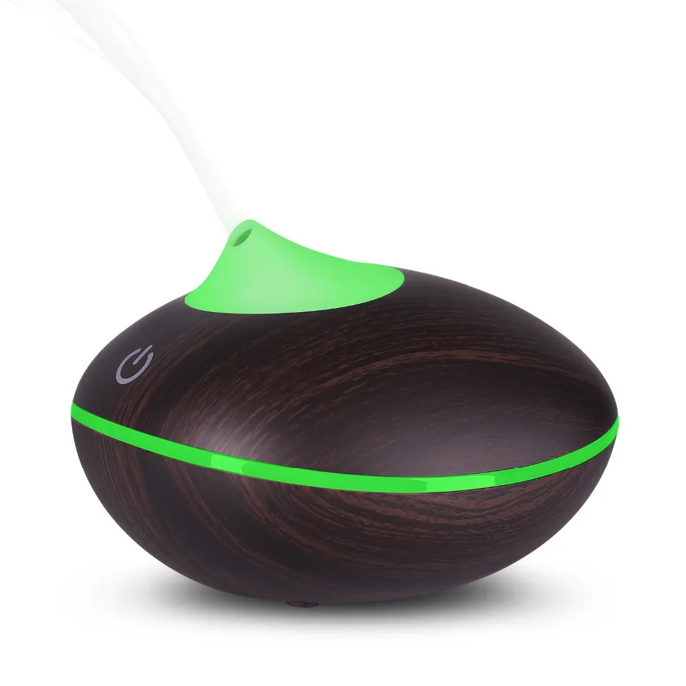 

Aroma Essential Oil Diffuser With Touch Sense Control Wood Grain Ultrasonic Aromatherapy Humidifier For Home Babyroom 200ml