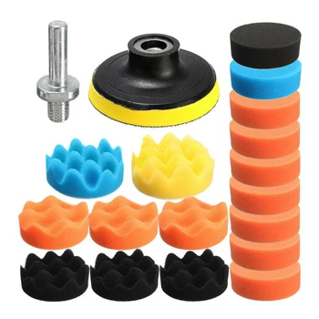 

19PCS 3 Inches 80mm Sponge Buffing Polishing Wool Pad Kit Set For Car Polisher Paint Care High Quality