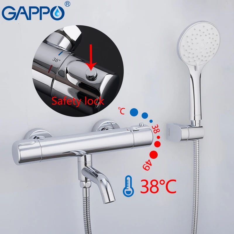 GAPPO دش صنبور ترموستات صنبور حوض خلاط جولة اكسسوارات انبوب ماء السباكة خرطوم دش رئيس سبا الدش GAPPO دش صنبور ترموستات صنبور حوض خلاط جولة اكسسوارات انبوب ماء السباكة خرطوم دش رئيس سبا الدش