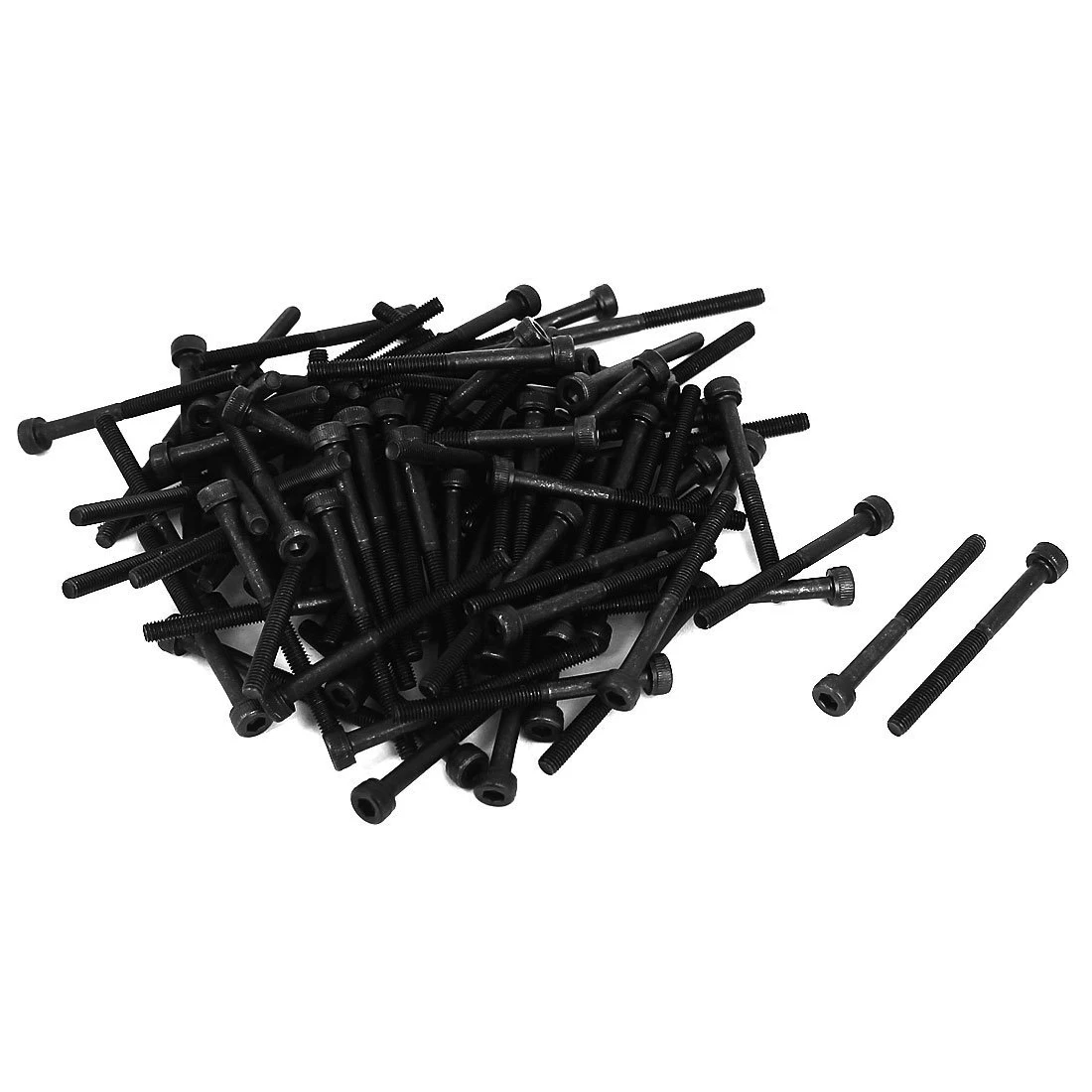 

M3x35mm Screw Cap Point Hex Socket Screws Bolts 100Pcs