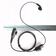 VOIONAIR 20 шт./лот наушник с ушным вкладышем наушники гарнитура PTT для Hytera PD700 PD780 PT580H Гит-радио