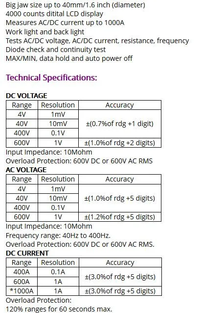 Mastech MS2138 Цифровой клещи мультиметр DC/AC напряжение тока 1000A Pinza Amperimetrica lcd Multimetro диагностический инструмент