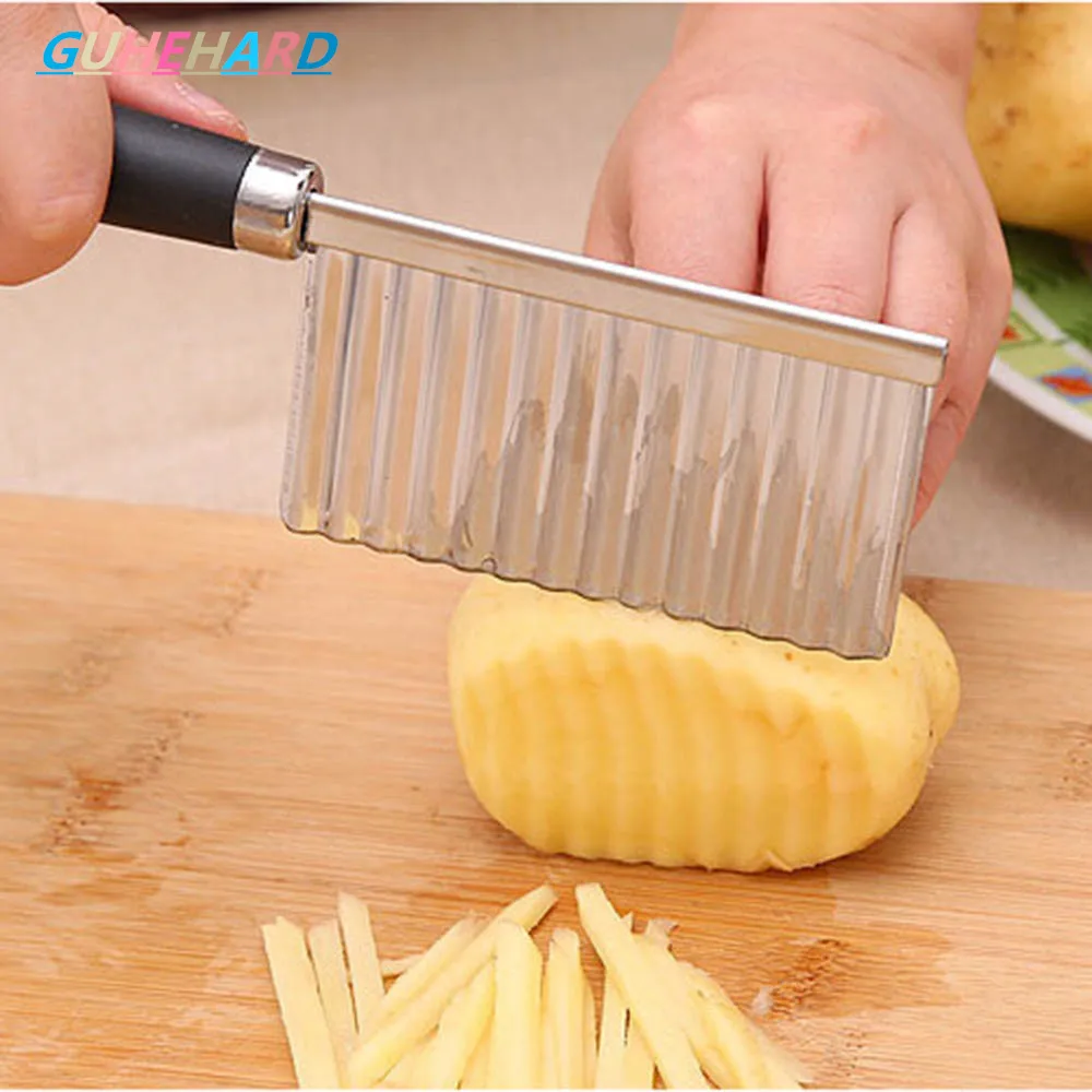 Из нержавеющей стали картофеля слайсер чип тесто овощей Crinkle волнообразный резак лезвие DIY Фрукты и овощи инструменты