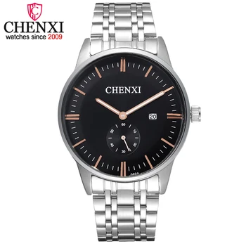 

CHENXI Brand Watches Man Quartz Business Fashion Casual Rose Gold Pointer Male Watch Full Steel Date Waterproof Mens Wristwatch