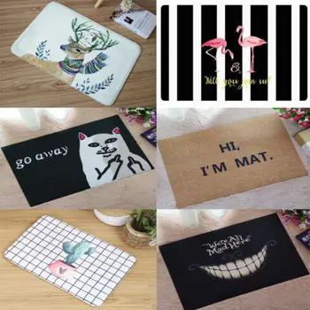 

Multi-Element New Modern Cool Flamingo Floor Door Mat​ Rug Anti-slip Pad Cushion Home 40x60CM Room