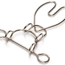 10 шт./партия, металлические головоломки пазлы в форме сердца IQ