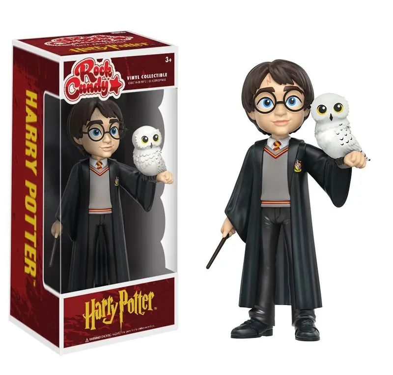 

Official Funko Rock Candy Harry Potter - Harry Potter with Hedwig Vinyl Action Figure Collectible Model Toy with Original Box
