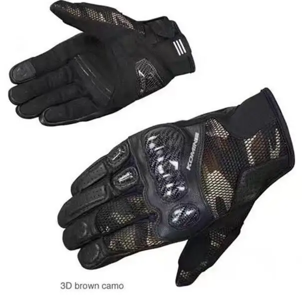 

Wholesale FOR Komine GK-197 Motorcycle Gloves Summer Mesh Breath Motocross Gloves Men's Motorcycle Gloves m