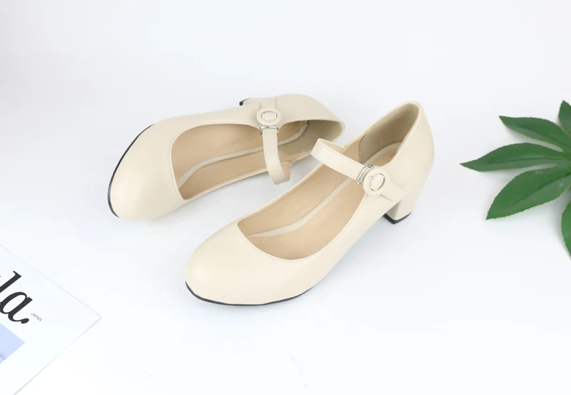 Meotina/Женская обувь; женские белые свадебные туфли Mary Jane на высоком каблуке; весенние туфли-лодочки на толстом каблуке; Цвет черный, розовый; большие размеры 43, 9, 10