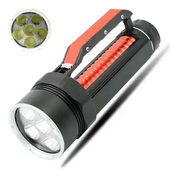 

Diving Flashlight 6* XM-L2 LED Dive Torch Light Underwater 100m Scuba Flashlights Waterproof Lamp Lantern by 26650/32650 Battery