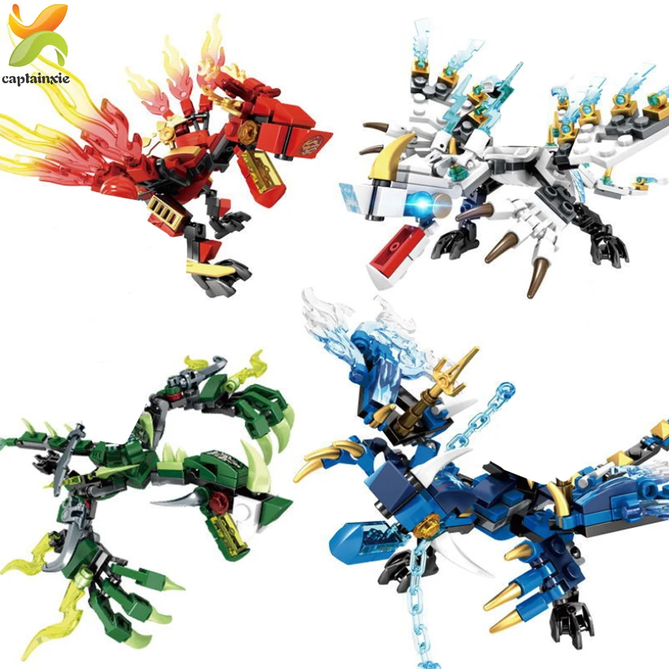

115+pcs Ninja Dragon Knight Building Blocks Enlighten Toy For Boy Compatible DIY Bricks Toys For Children Boys