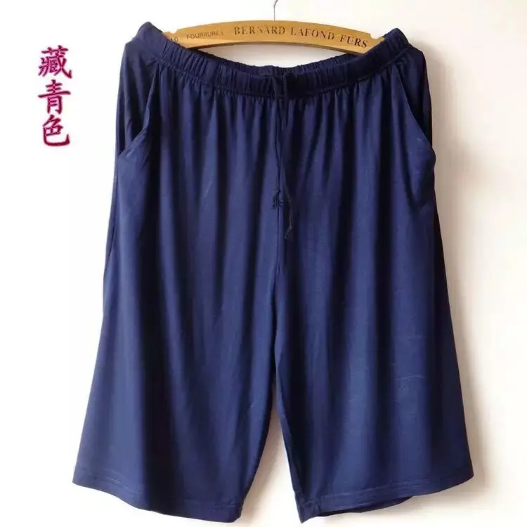 XL-XXXXL Мужская пижама и брюки из хлопка дома нижнее белье Модные шорты Летняя Ночная рубашка Штаны для отдыха повседневные пляжные штаны