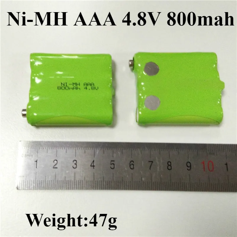 2 шт. аккумуляторные батарейки 4 8 В 800 мАч Ni MH AAA для BP40 двухсторонняя рация T5 T6 T7 T8