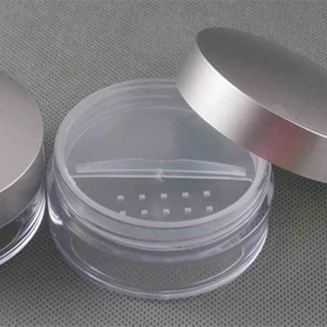 50G Powder Compact Can Powder Puff Grid Filling Packing Boxes Talcum