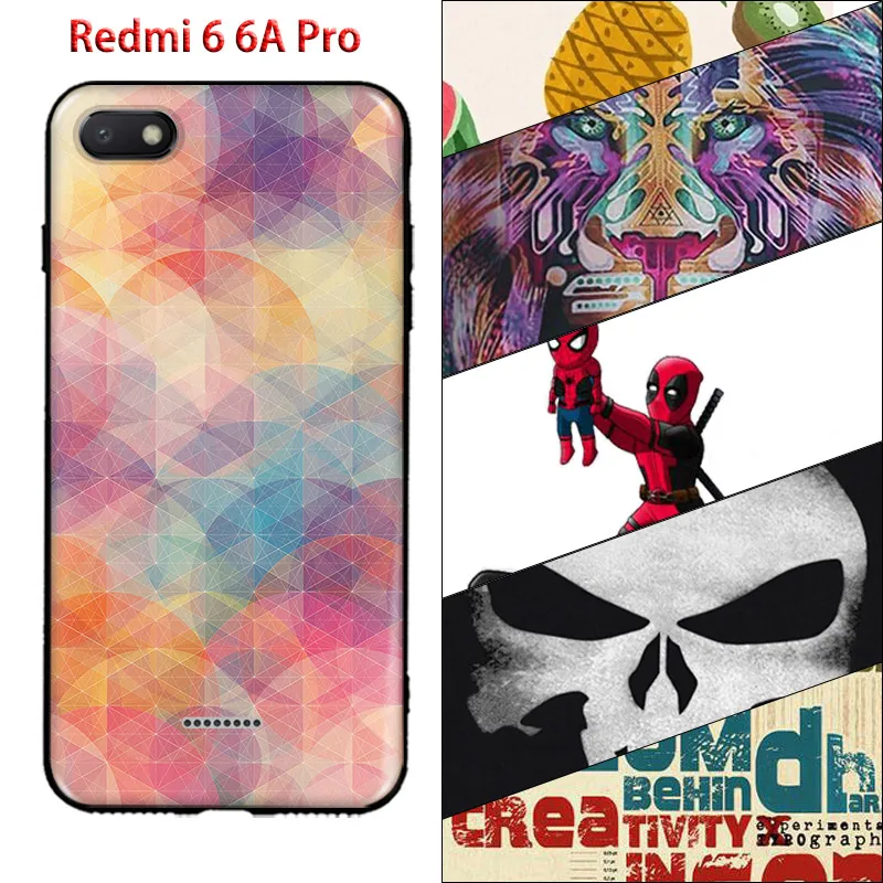 Чехол для Xiaomi Redmi 6 6A мягкий чехол из ТПУ с мультипликационным принтом телефона Pro