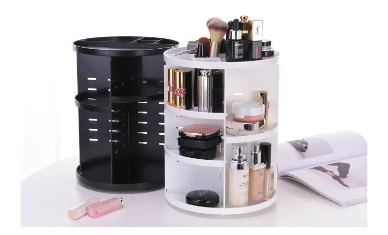 360 Вращающийся органайзер для косметики Make Up Table Cosmetic Box