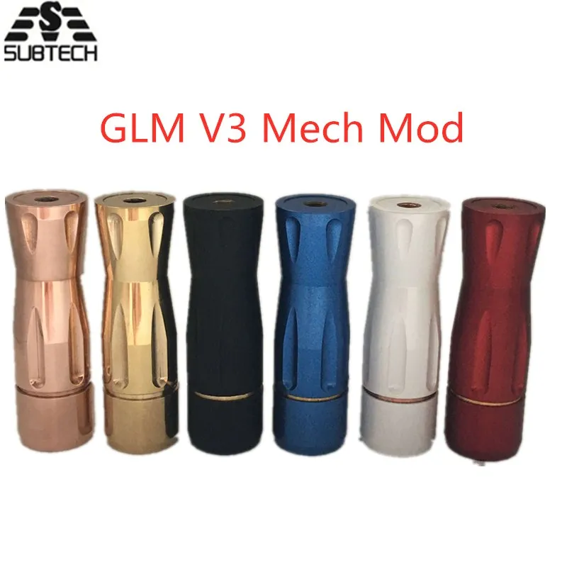 

Hot sale Get Low Mod v3 GLM V3 Mechanical MOD fit 510 Thread 18650 battery Mech mods for rda rdta Electronic Cigarette VAPE kit