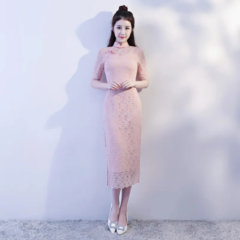 Mince Long Qipao Chinois Élégant 283 De Nouvelle Style D'été Robes 282 Mode À Cheongsam Arrivée S Femmes Dentelle Xxl M Xl 14885 Taille Robe L uKT31c5FlJ