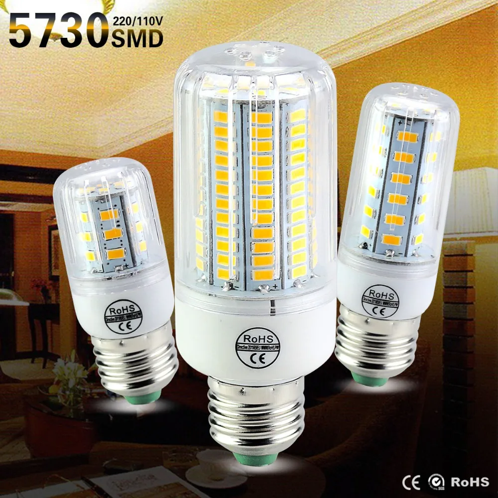 

LED Lamp Bulb 220V E27 E14 5730 SMD LED Light Bulb Energy Saving Lamp 2W 3W 4W 5W 6W 7W 8W 10W White Color for Home Lighting