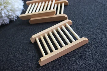 

Natural Wood Soap Dish Wooden Soap Tray Holder Storage Soap Rack Plate Box Container for Bathroom Bath Shower Plate