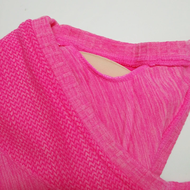 Women'S Yoga Shirts Running Elastic Breathable Gym Fitness Comfortable Vest Ladies No Rims Vest Yoga Tank Top Shirts + Bra Pads