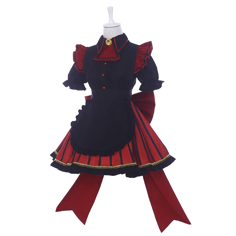 

Boku No Hero Academia Himiko Toga Lolita Dresses Cosplay Costume My Hero Academia Asui Tsuyu Ochaco Uraraka Maid Skirt Wigs Hair