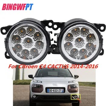 

1Pair High Quality fog light LED Lamp White Yellow 33900-STK-A11 For Citroen C4 CACTUS 2014 2015 2016