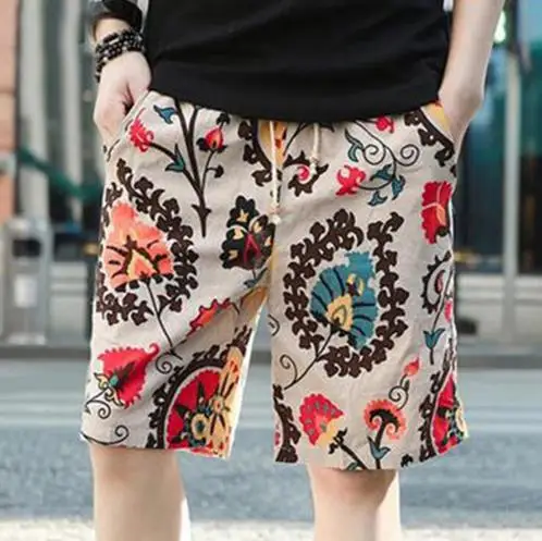 Summer Linen Shorts Men Fashion Brand Boardshorts Breathable Male Casual Shorts Comfortable Plus Size 3XL Cool Short Masculino
