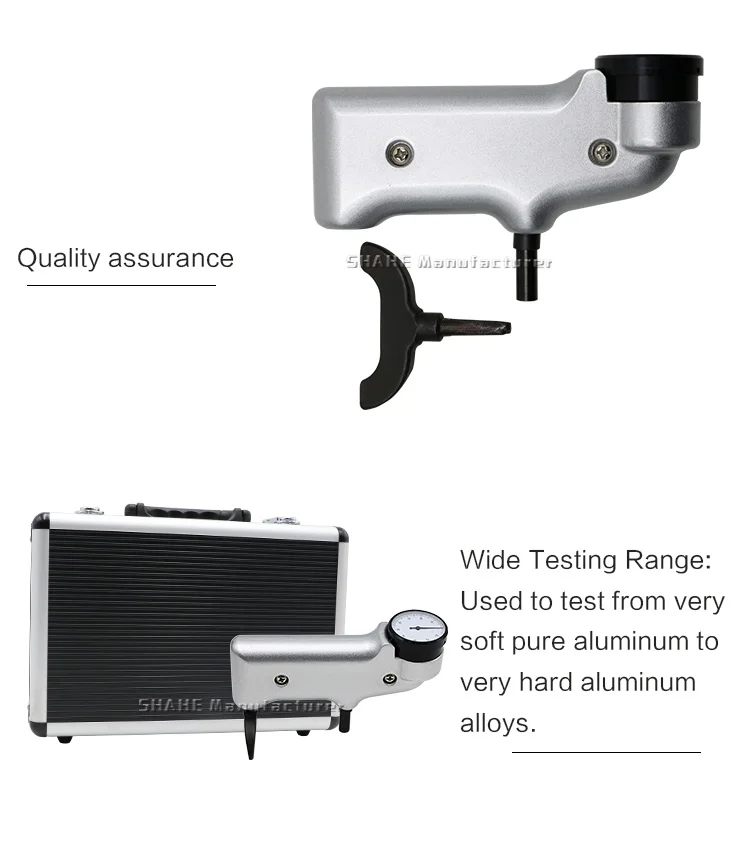 Shahe портативный тестер твердости алюминия барколь измеритель твердости для алюминиевых сплавов меди 934-1